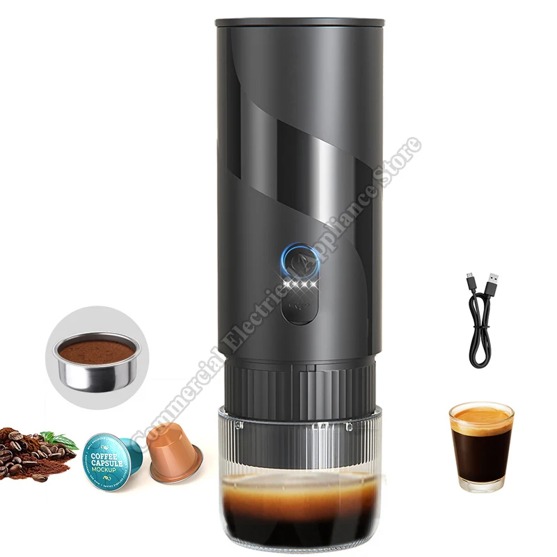 Capsule coffee machine Extraction Portable Italian 2-in-1 Compact For Outdoor And Office Use Electric Espresso Maker