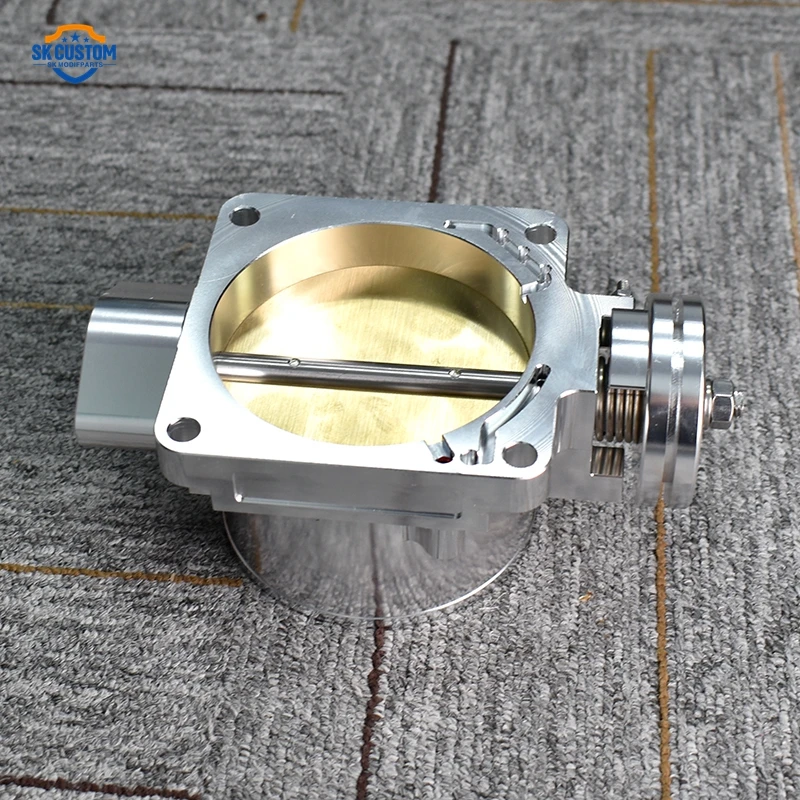 Aluminum 90mm Throttle Body Compatible With Honda Civic 2002-2005 K20 K20A K24 K Series Engine - view 3
