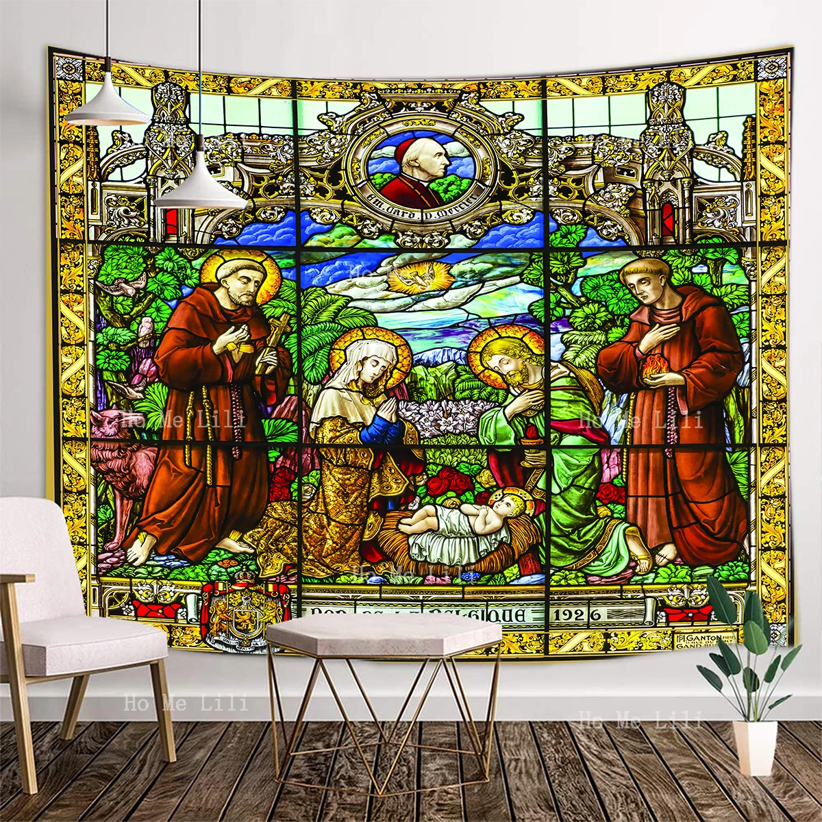 Jesus Christ Was Born In The Church Of Saint Catherine Room Decoration Tapestry By Ho Me Lili