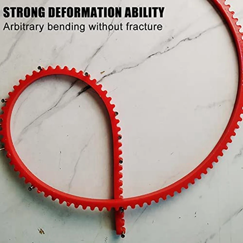 1 Piece Woodworking Profiling Strip Red Woodworking Tool Chain Design Curve Template For Woodworking Working