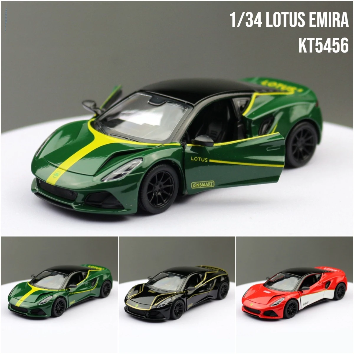 1:34 Lotus Emira Supercar Alloy Car Diecasts & Toy Vehicles Car Model Miniature Scale Model Car Toys For Children