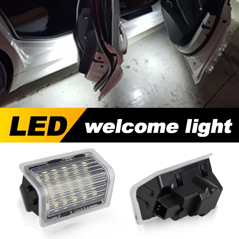 2PCS Car LED Door Welcome Light For Mercedes-Benz W176 W246 W204 W205 W212 W213 S212 W166 X166 X205 A0028201901