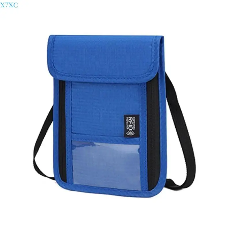 

X7XC Travel Supply Neck Wallet with RFIDS Blocking Holder Hiddens Neck