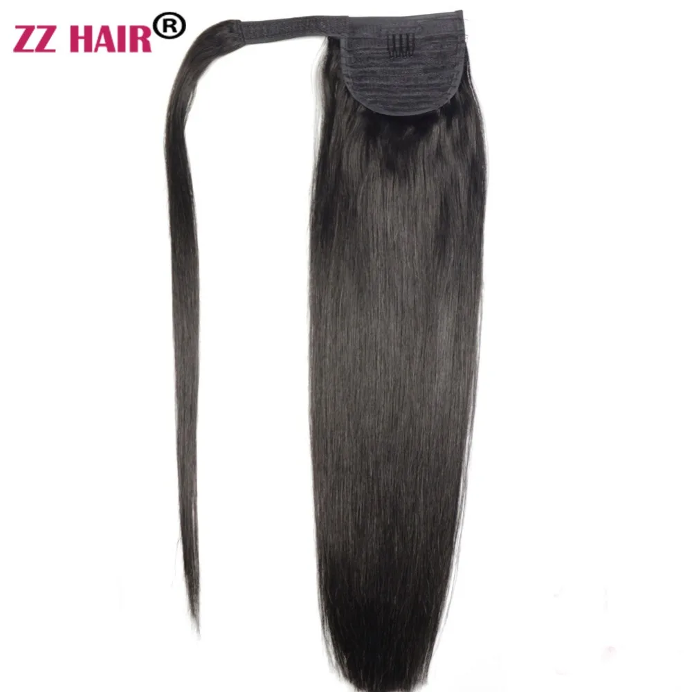 ZZHAIR 100% Human Remy Hair Extensions Magic Ponytail 16