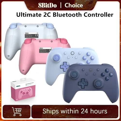 8BitDo Ultimate 2C para interruptor controlador inalámbrico Bluetooth Gamepad Ultimate C nueva serie versión simplificada rediseñada