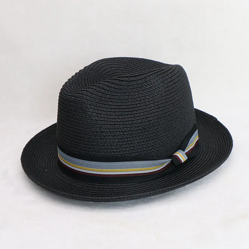 

Papyrus Thin Braid Top Hat New Traveling And Shopping Versatile Spring And Summer Wide Brim Fedora Hat