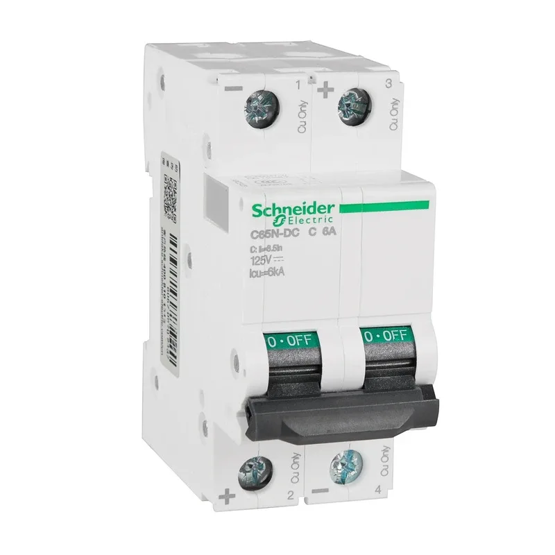 

Schneider Electric Multi 9 C65N-DC MCB 2P DC Miniature Circuit Breaker C 1A 2A 4A 6A 10A 16A 20A 25A 32A 40A 50A 63A