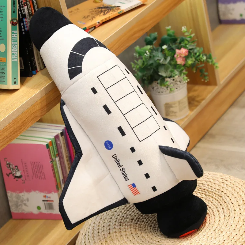 Creative Astronaut Rocket Pillow Plush Toy Astronaut Doll Space Shuttle Ragdoll Birthday Gift Children\'s Day Cute Gifts