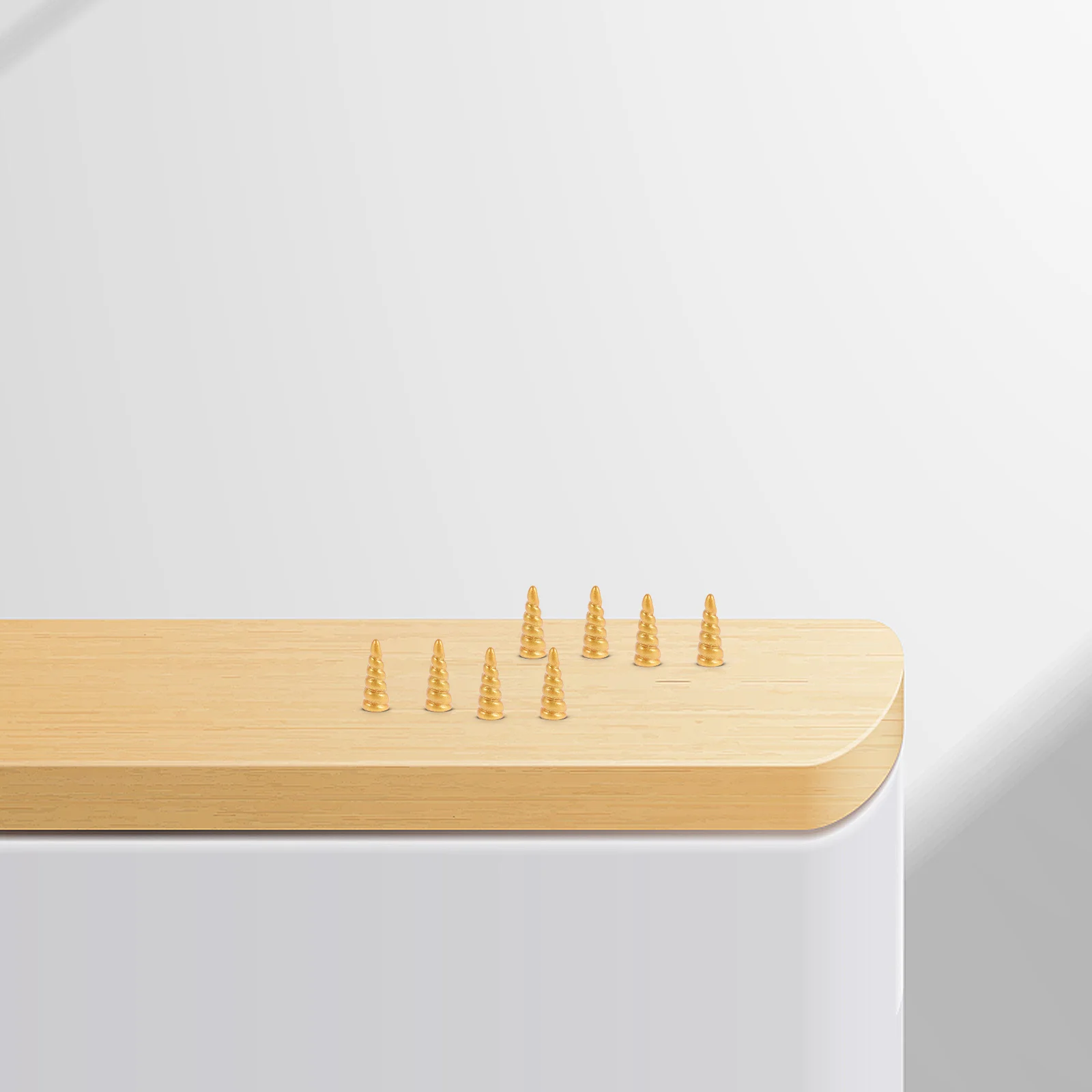 10 Peças de Decorações de Chifre de Unicórnio em Resina Dourada, Acessórios de Artesanato DIY para Bolsas, Chaveiros, Props de Fotografia, Design Único e Charmoso