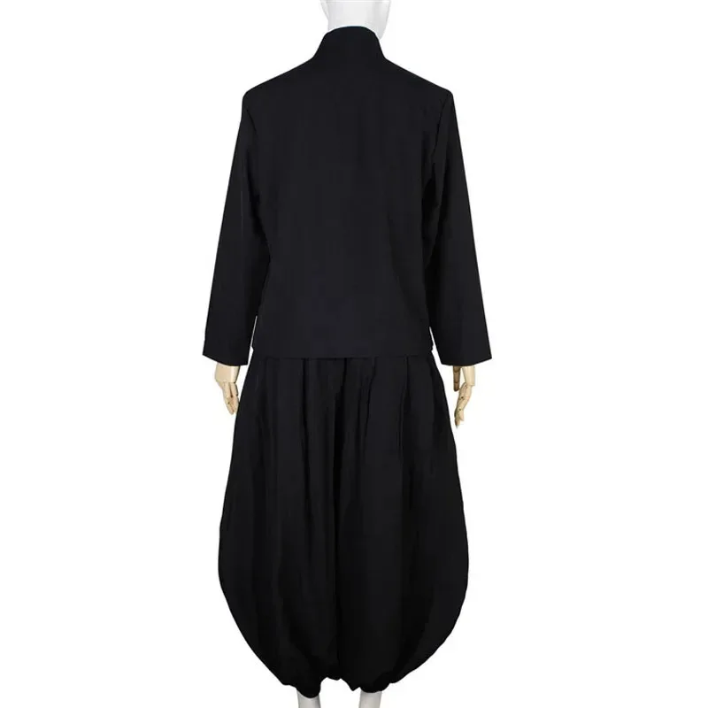 Geto Suguru Cosplay Anime Jujutsu Kaisen Geto Suguru Costume Cosplay Nero Uniforme scolastica Parrucca Vestito Costume di Halloween per gli uomini