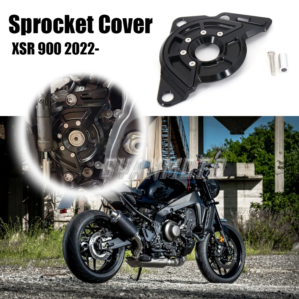 

Left Front Sprocket Cover Case Saver Protector Fit For YAMAHA MT09 MT-09 SP MT 09 XSR900 Chain Guard TRACER 9 GT 2021 2022