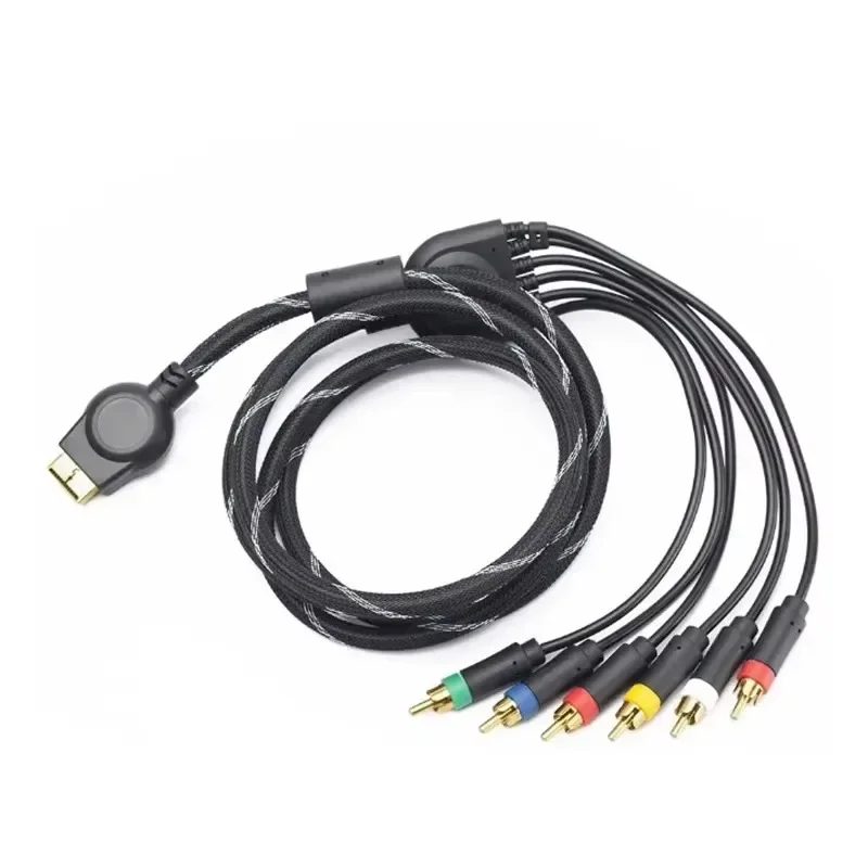 1.8m Component Cable Resolution HDTV RCA Video Cable for PS2 /PS3 Game Controller Connect Tv Sound Cable