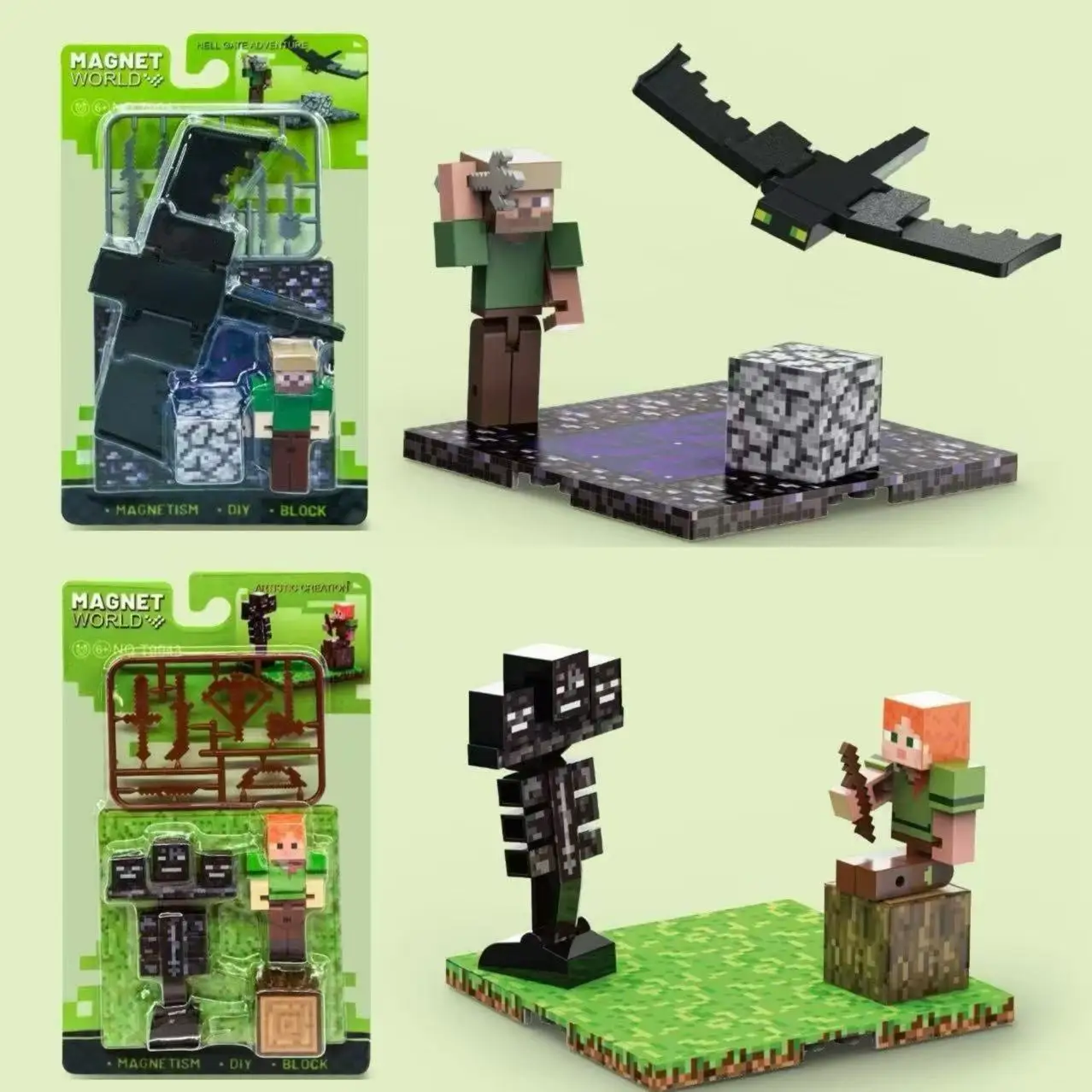 

Creative Magnetic Building Block World Architectural Set DIY Model Kids Toy Christmas Gifts for Boy Girls