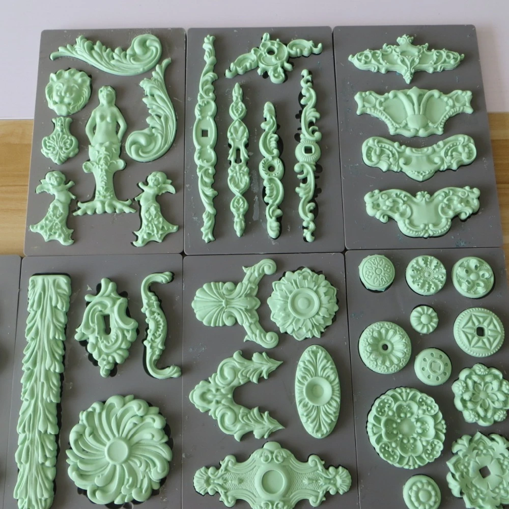 Silicone Fondant Molds for Home Decoration, Sugar Craft, Cake Tools, Bakeware, Vintage Art, Clay Molds, 27 Styles