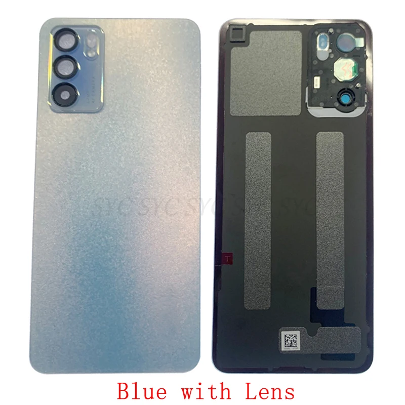 Original Battery Cover Rear Door Housing Back Case For OPPO Reno 6 5G Battery Cover with Logo Replacement Repair Parts