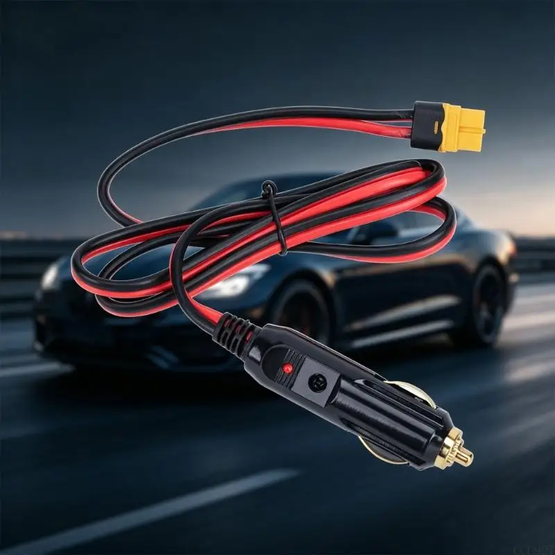 B03F Car Plug to 60 Female Charging Cable, 12V 24V 14AWG Wire 30Cm/100Cm