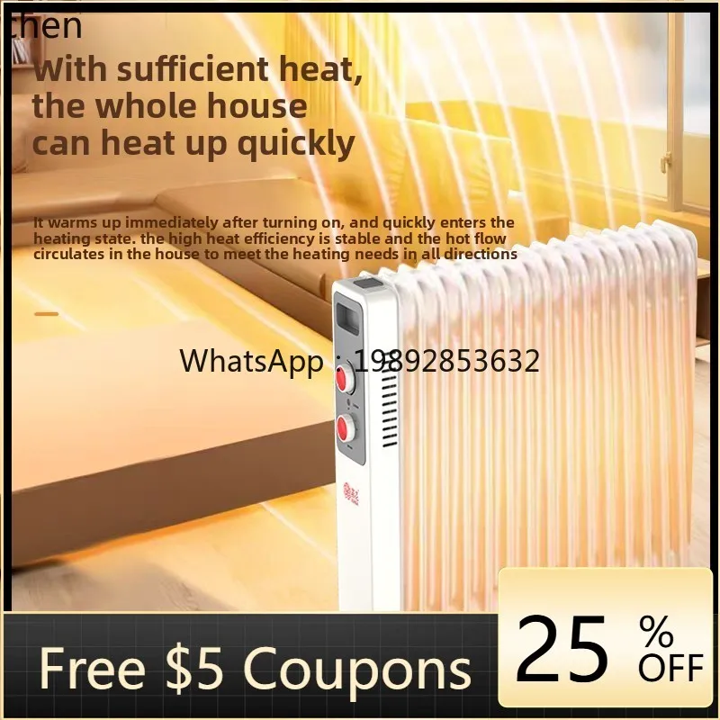 

KX household heater bedroom electric heater silent energy-saving oven large area