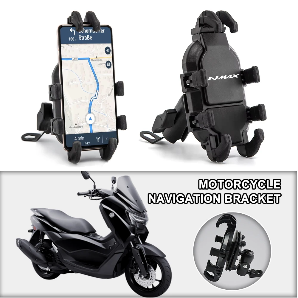 Quick Install Motorcycle Phone Mount Waterproof Handlebar mount For YAMAHA TMAX NMAX VMAX XMAX NMAX125 NMAX150 NMAX200 NMAX250