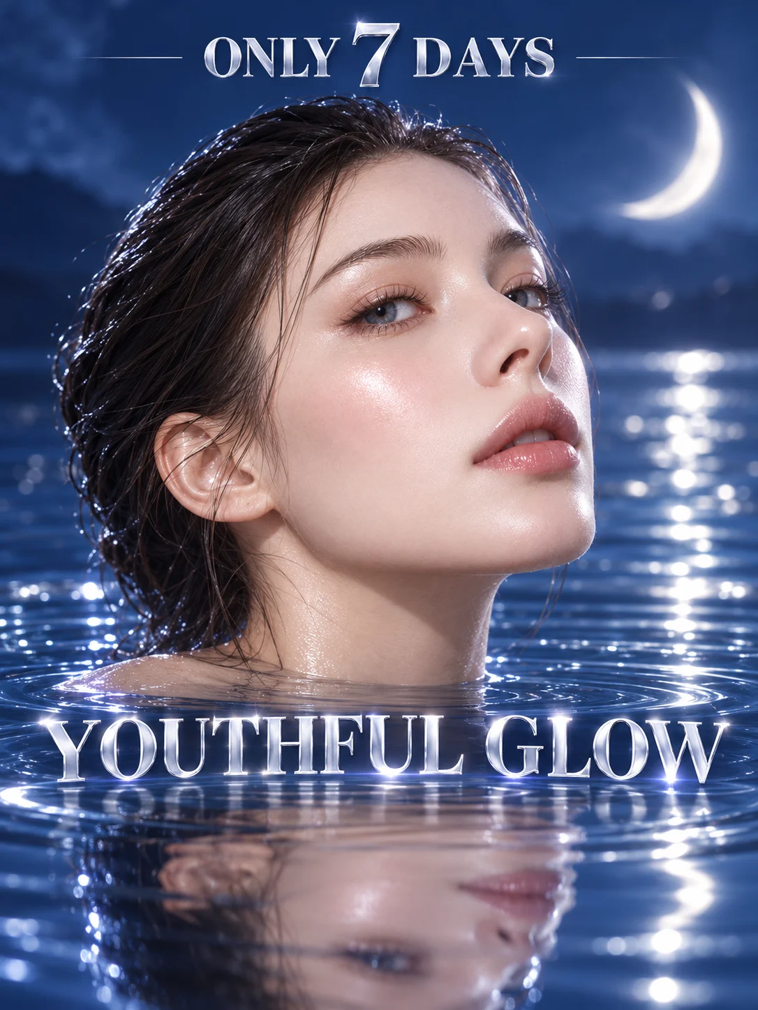 Facial Beauty Cream for a Delicate Porcelain Doll Look