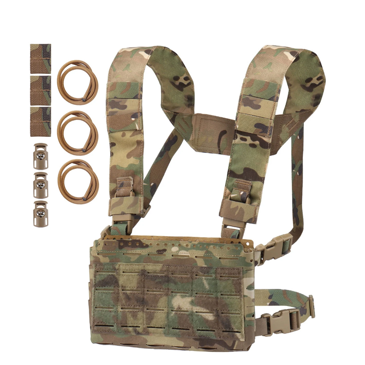 H Split-Type vest MOLLE Chest micro fight chassis placard hook loop tactical plate carrier PTT communication equipment item bag