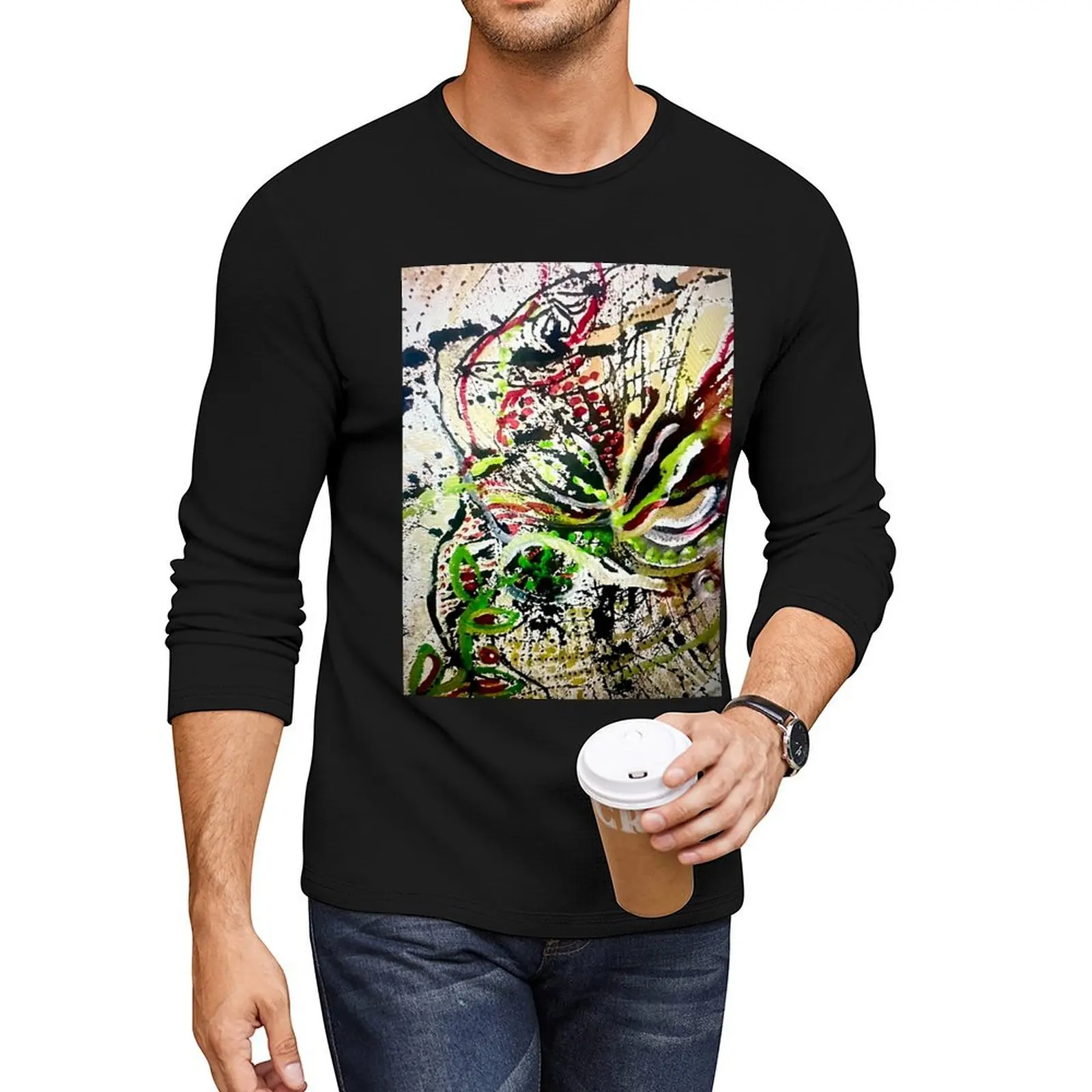 

Nature's Energy Flow painting Long T-Shirt man clothes quick drying shirt anime quick drying t-shirt mens champion t shirts