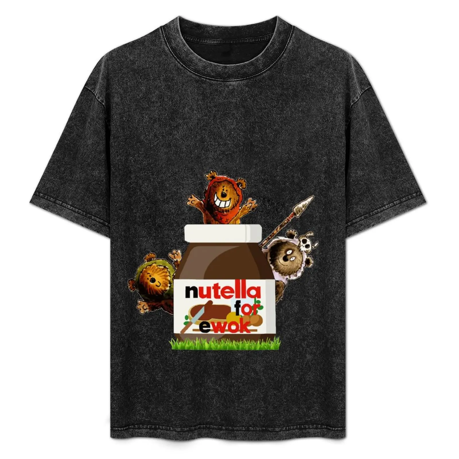 ¡El sueño de Ewoks de Nutella! Camiseta niños blancos cerradura azul Ropa camisetas blancas lisas hombres