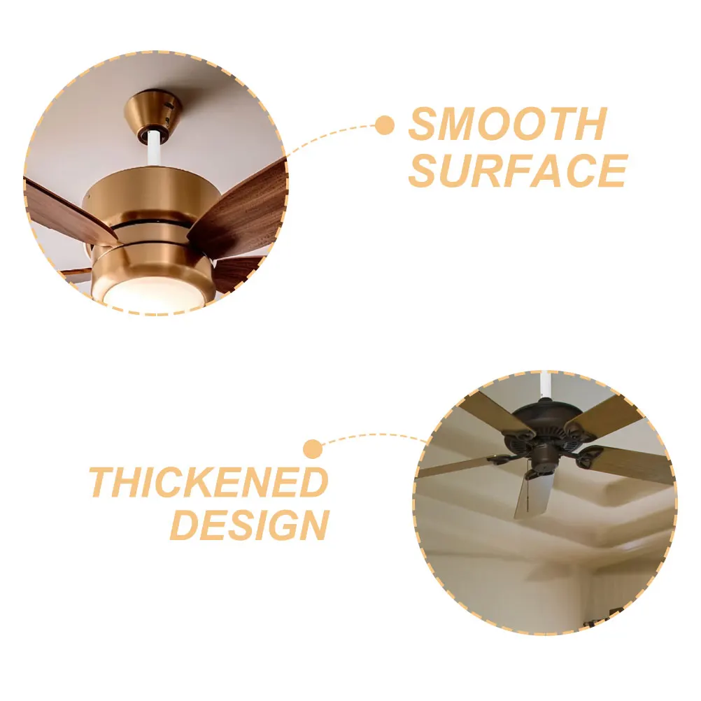 

Ceiling Fan Downrod Extension Kit 20CM White Long Rods for Fans Sturdy Thickened Design Easy Installation Iron Material