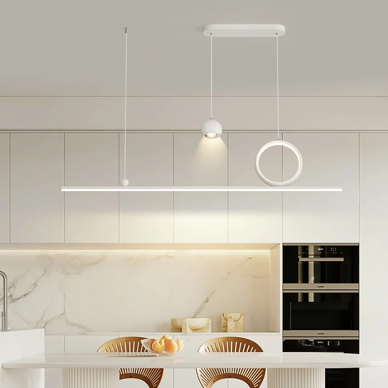 Lampada a sospensione moderna e minimalista per tavolo da pranzo cucina isola ufficio semplici lampade a sospensione a LED apparecchio di illuminazione per la casa