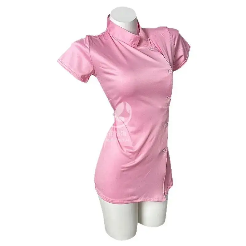 Sexy Pure Desire Style Mini Verspieltes Kleid Rollenspiel Kleine Krankenschwester Uniform Heimkleidung Cosplay Kurzärmeliges Kleid Charmant XE2F