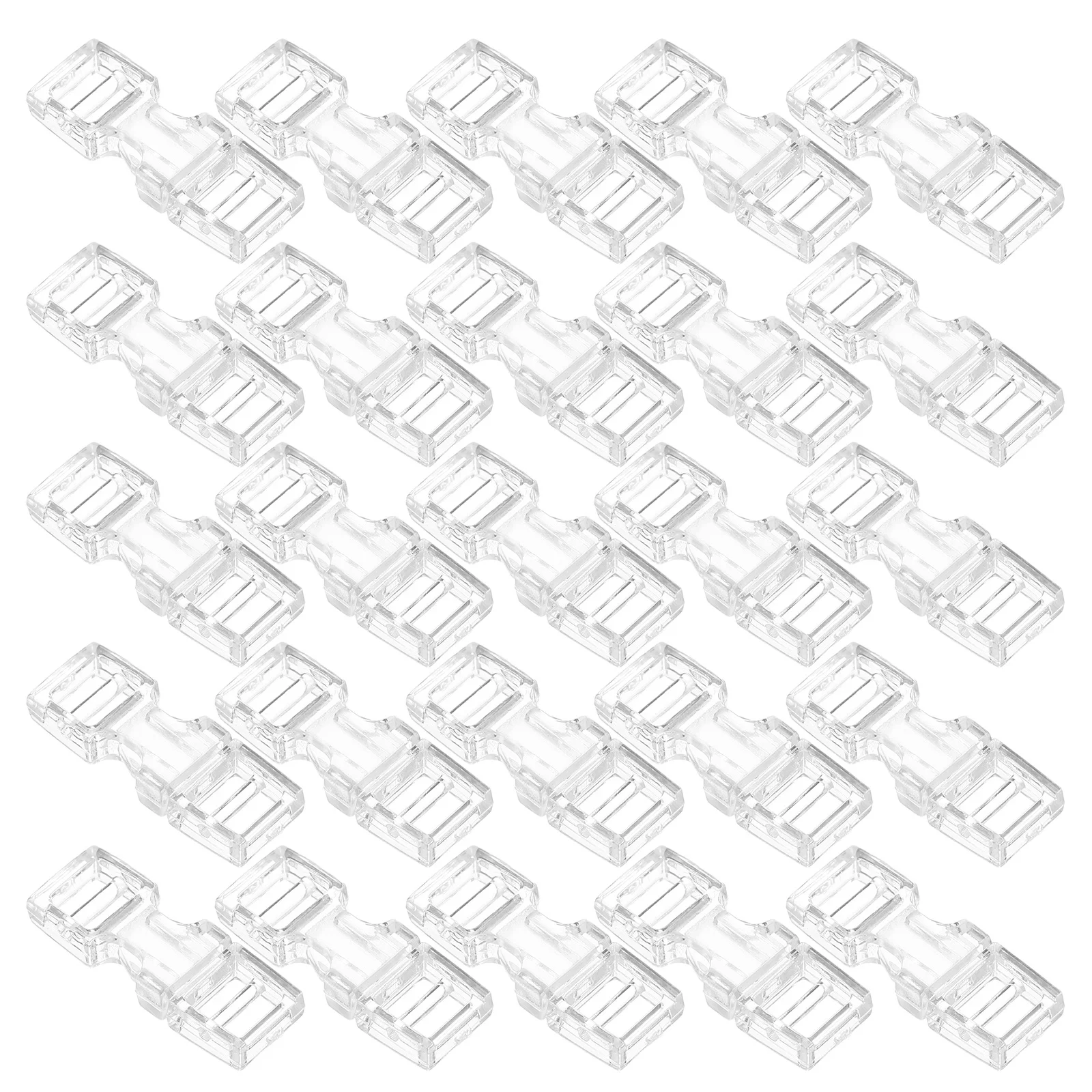 Boucles d'extension d'ongles invisibles, 30 pièces, fixation détachable en plastique sans trace pour presse réutilisable sur les ongles