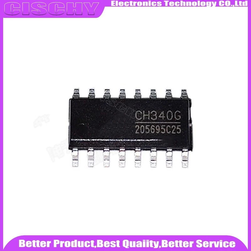 5pcs/lot CH340 CH340G SOP-16 In Stock