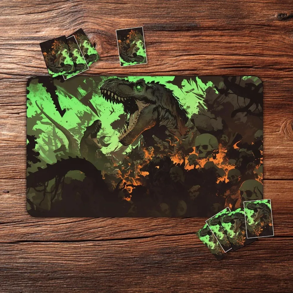 TCG Playmat: Fierce Dinosaur Roar Custom TCG Playmat – 24
