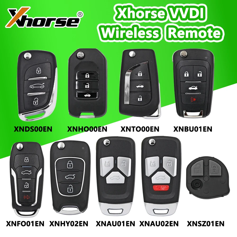 

Xhorse VVDI Wireless Remote Car Key XNDS00EN XNFO01EN XNAU02EN XNHY02EN XNTO00EN XNBU01EN XNHO00EN for VVDI2 VVDI Key Tool