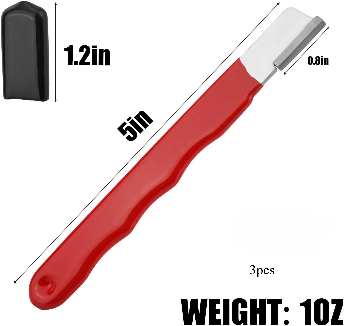 

3pcs Red Pocket Blade Sharpener, Premium Garden Tool Sharpener Multipurpose Usage Knife Sharpener for Pruning Shears