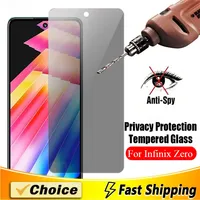 5Pcs Anti-Spy Privacy Tempered Glass Screen Protector For Infinix Zero(5G)(2023) 4Plus 5Pro 6Pro 8i X Neo X 20 Anti-Scratch Film