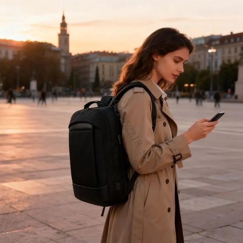 حقيبة كمبيوتر محمول دائمة بطول 15.6 قدم مع تقنية فصل الرطوبة المريحة 066F