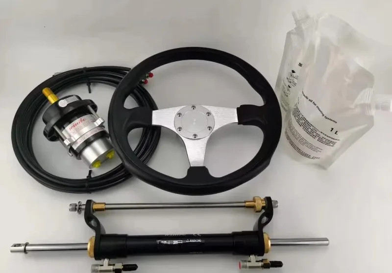 New 90 horsepower marine hydraulic outboard steering gear and marine oil cylinder pump pipe