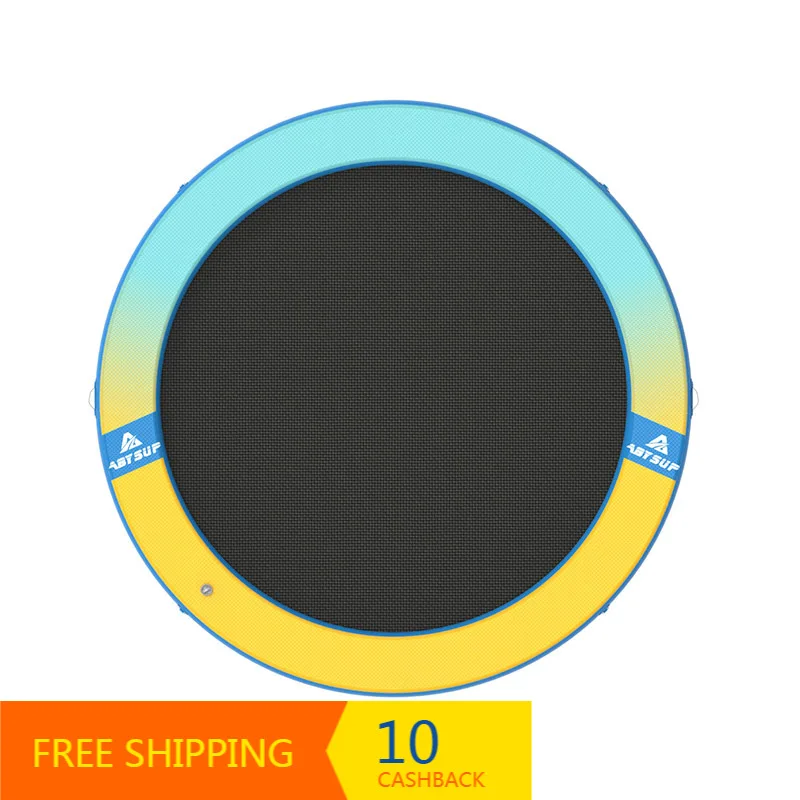 Customized‑Color Round Drop Stitch Floating Dock Lounge Durable Unisex Inflatable Water Rest Entertainment Platform