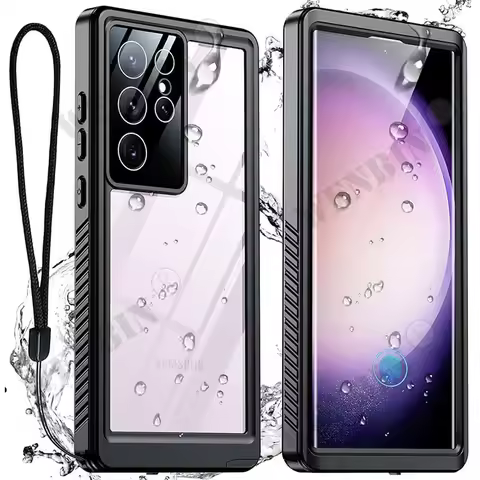 IP68 Waterproof For Samsung S25 S24 S23 S22 Ultra Plus A56 A36 A16 Case RedPepper Cover Diving Underwater Swim Outdoor Sports