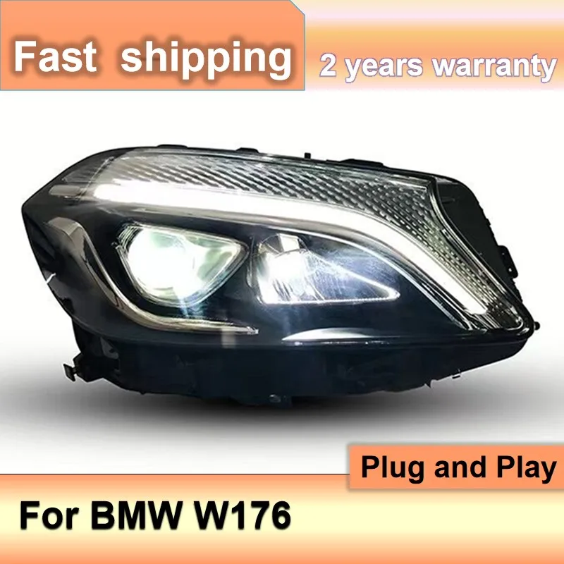 Car Accessories for Benz W176 Headlight 2013-2018 Mercedes A Cass Head Light DRL Dynamic Turn Signal High Beam Projector Lens