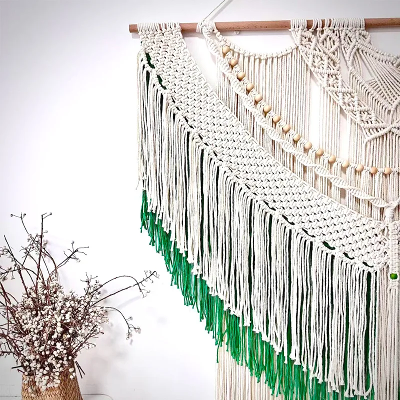 Hand-woven tapestries Bohemian living room tapestry, study bedroom homestay decoration entrance simple pendant