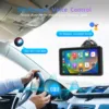 ESSGOO 7 インチワイヤレス CarPlay カーラジオ Android 自動マルチメディアビデオプレーヤーポータブルタッチスクリーン AUX BT ユニバーサル起亜おもちゃ 4