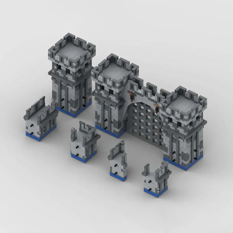 MOC-Kit de construcción de castillo imperial para niños, juguete de montaje creativo, Ideal para regalo de vacaciones, 1539 piezas