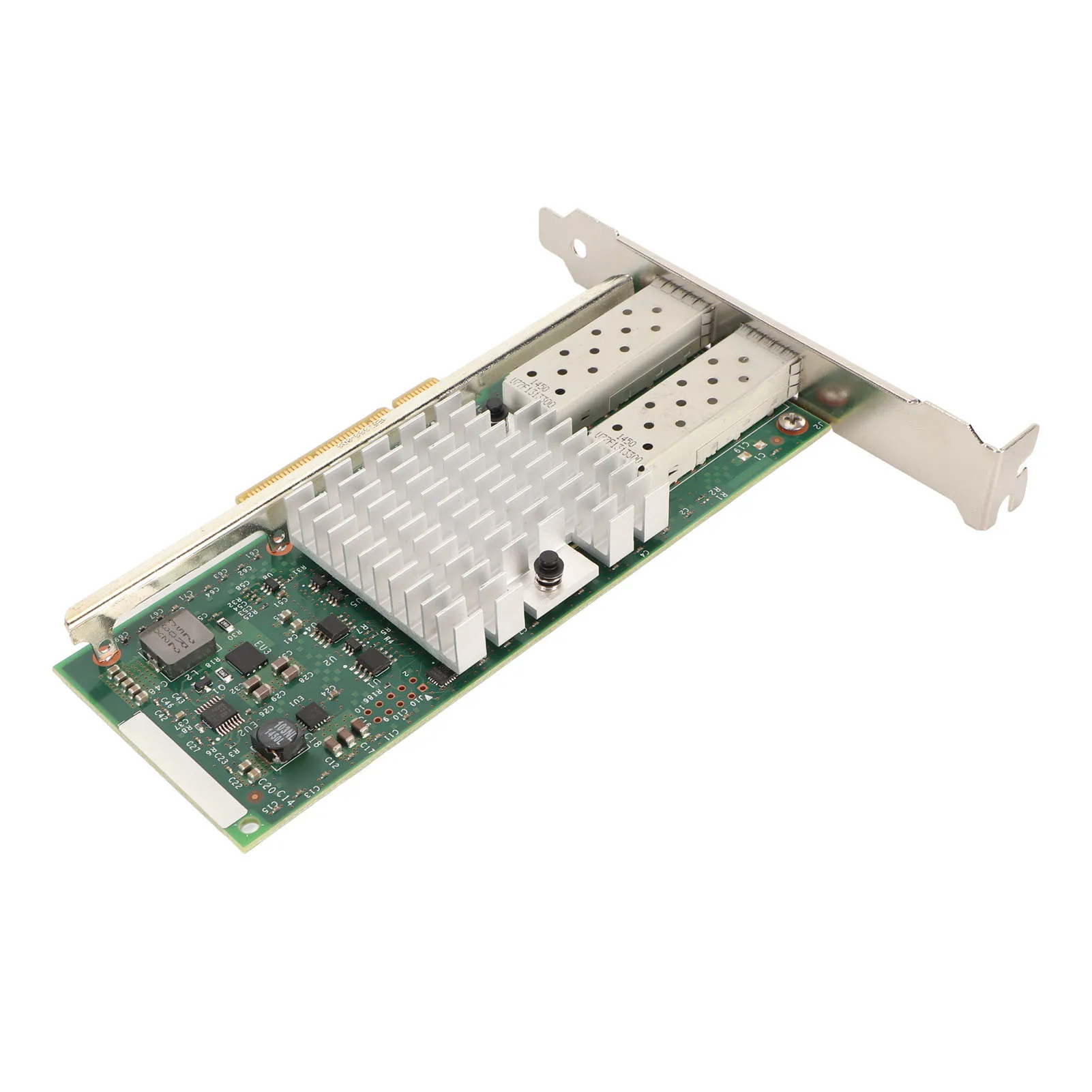 محول خادم احترافي 10 جيجابت في الثانية 2 منافذ SFP PCIE Express X8 التوصيل والتشغيل بطاقة شبكة PCIe المستقرة لنقل سطح المكتب