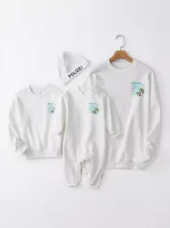 Family Matching Clothes  Spring Sweater Father Mother Daughter Son Long-sleeved Shirt Baby Boy Girl Clothes