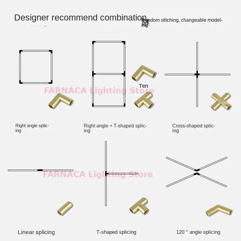 Nordic minimalist LED restaurant chandelier office modern creative line light studio LED strip lamp restaurant bar chandelier