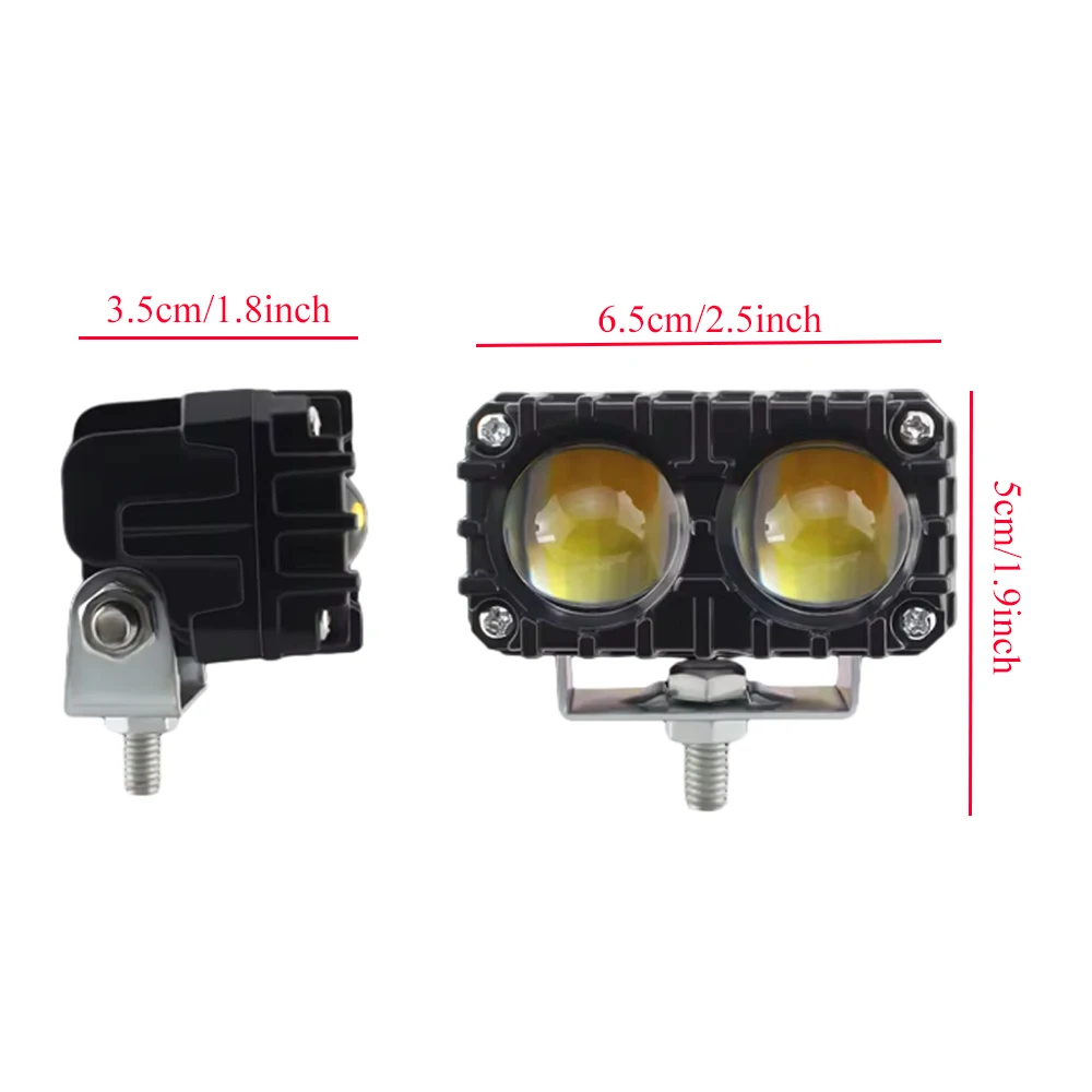 2.5 Inch  DC 12-24V LED Pods Light Spot Flood Beam Led Work Fog Driving Lights Bar for Truck Car Motorcycle Tractor SUV ATV