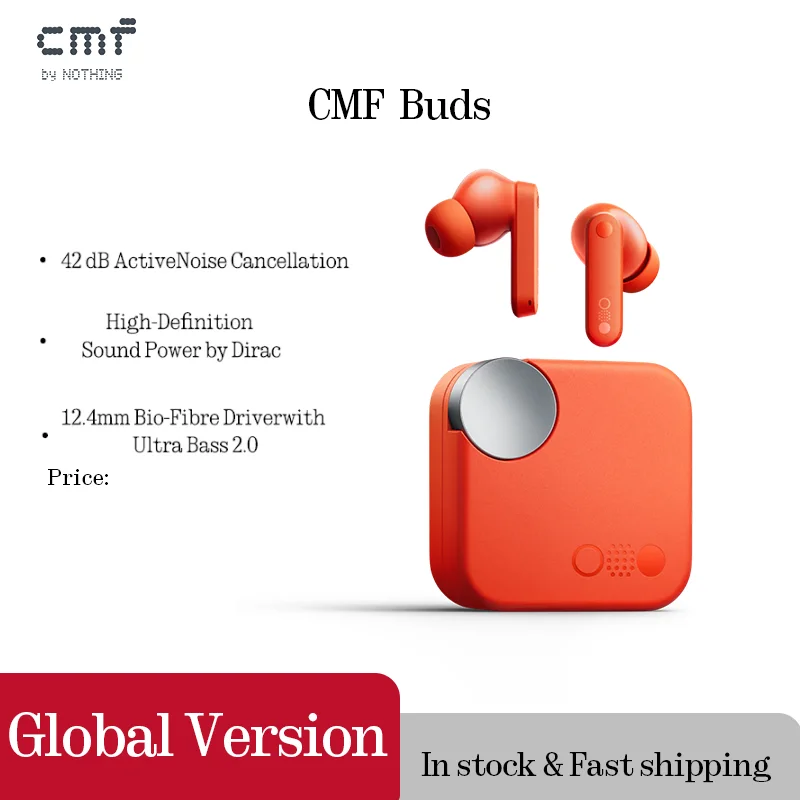 متوفر في براعم Global Verison CMF مع إلغاء الضوضاء النشط 42 ديسيبل ANC #1