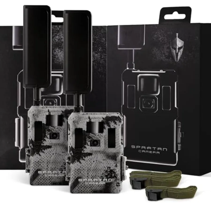 

GoLive2 4G LTE Trail Camera for wildlife monitoring, Spartan Areus camo ABS plastic, green camouflage, live stream + GPS anti-t