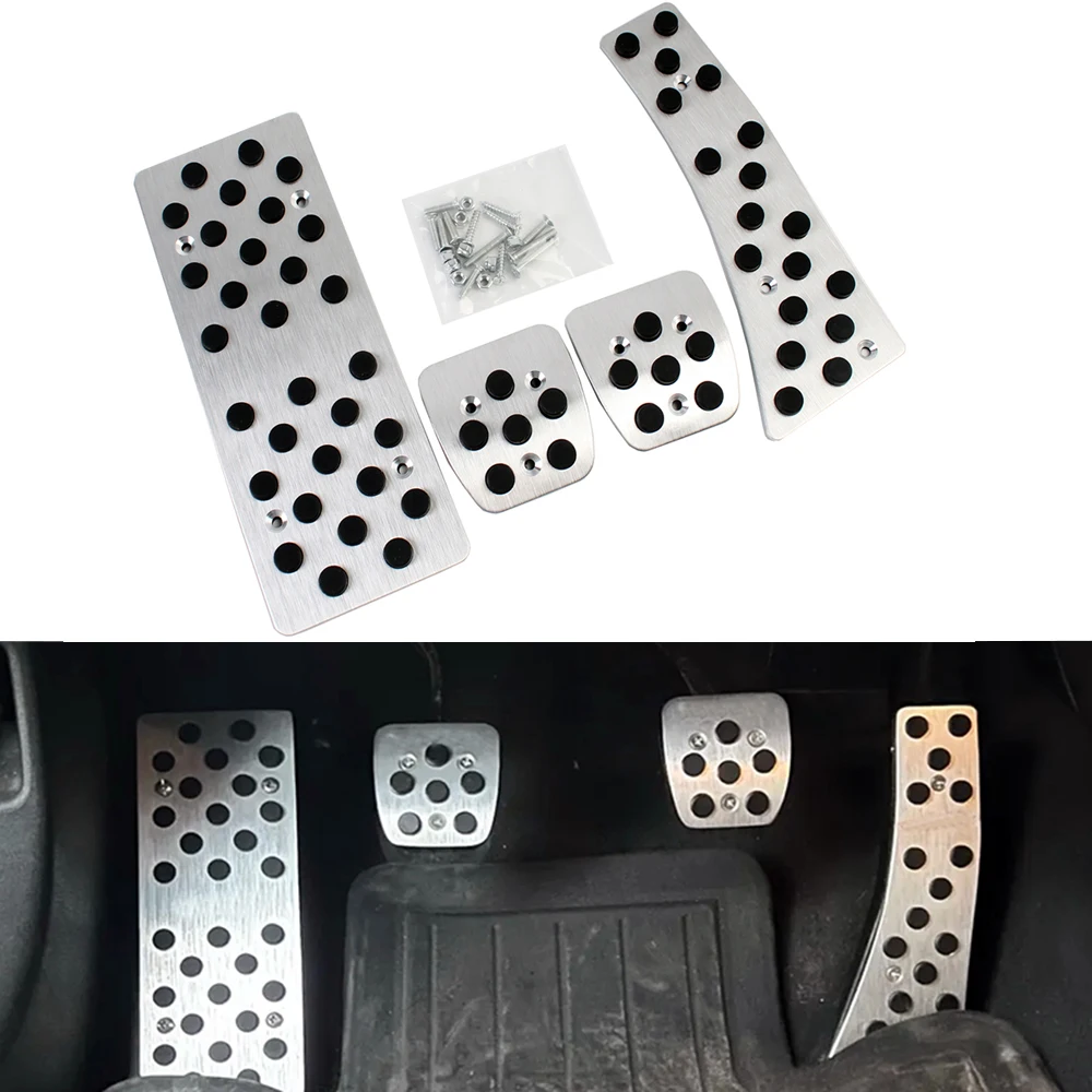 Für Honda Civic 8 8. Generation Limousine 2006 ~ 2011 2008 Manuelle MT Aluminium Auto Fuß Pedale Gaspedal Bremse Nicht-slip Pedal Pad 4 stücke